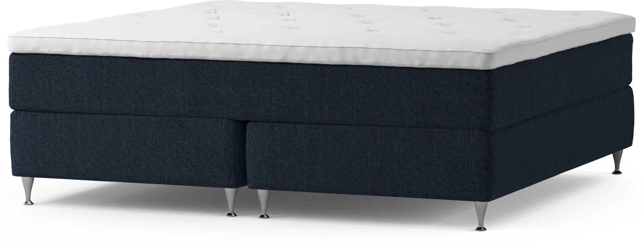 Delux Exclusive Kontinentalsäng, dubbelsäng med bäddmadrass och sängben xL2W3