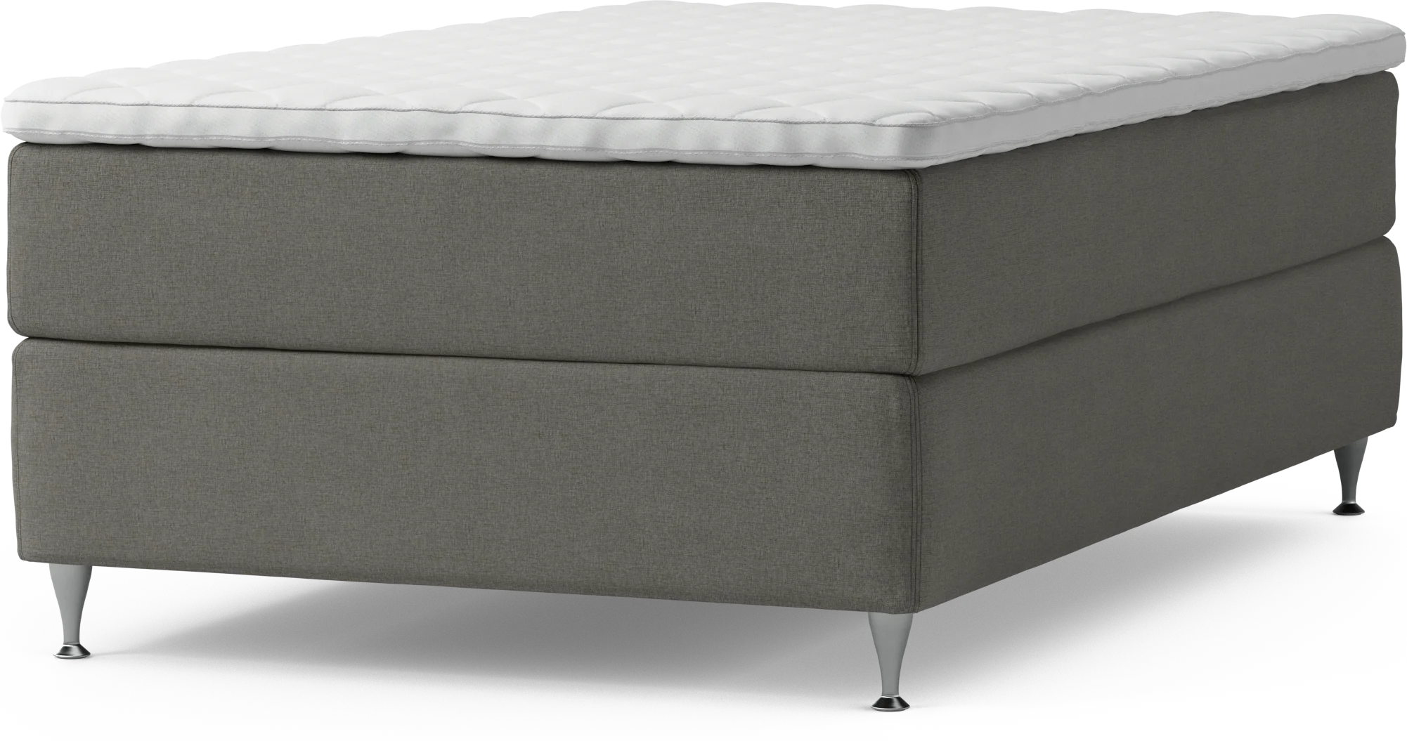 Delux Dream Kontinentalsäng, enkelsäng 120 cm med bäddmadrass och sängben PcGur