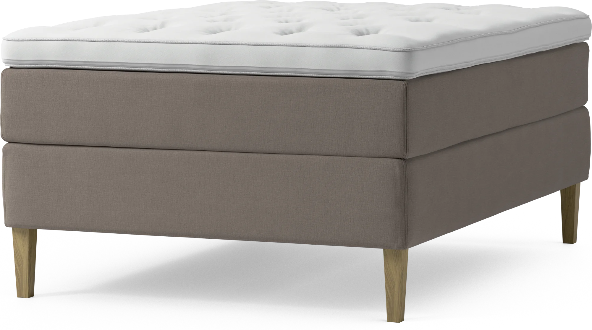 Delux Dream Kontinentalsäng, enkelsäng 140 cm med bäddmadrass och sängben 43V6b