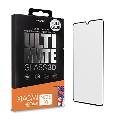 Mooov 612037 Kompatibel 3D härdat glas Xiaomi Redmi Note 10/10S; böjd kristall; 9H hårdhet; Tjocklek 0;33mm 3420746120379