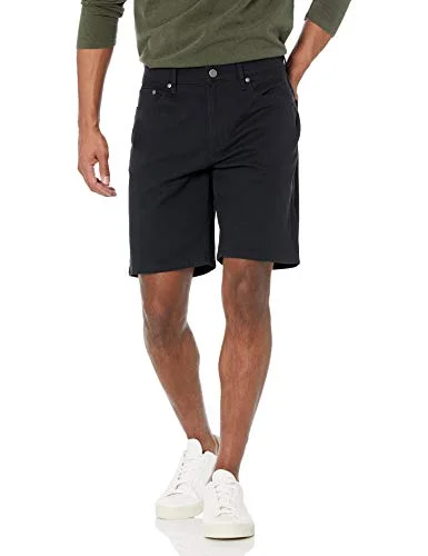 Amazon Essentials Herr rak passform 9" innersöm stretch 5 ficka kort, svart, 31 195111304038