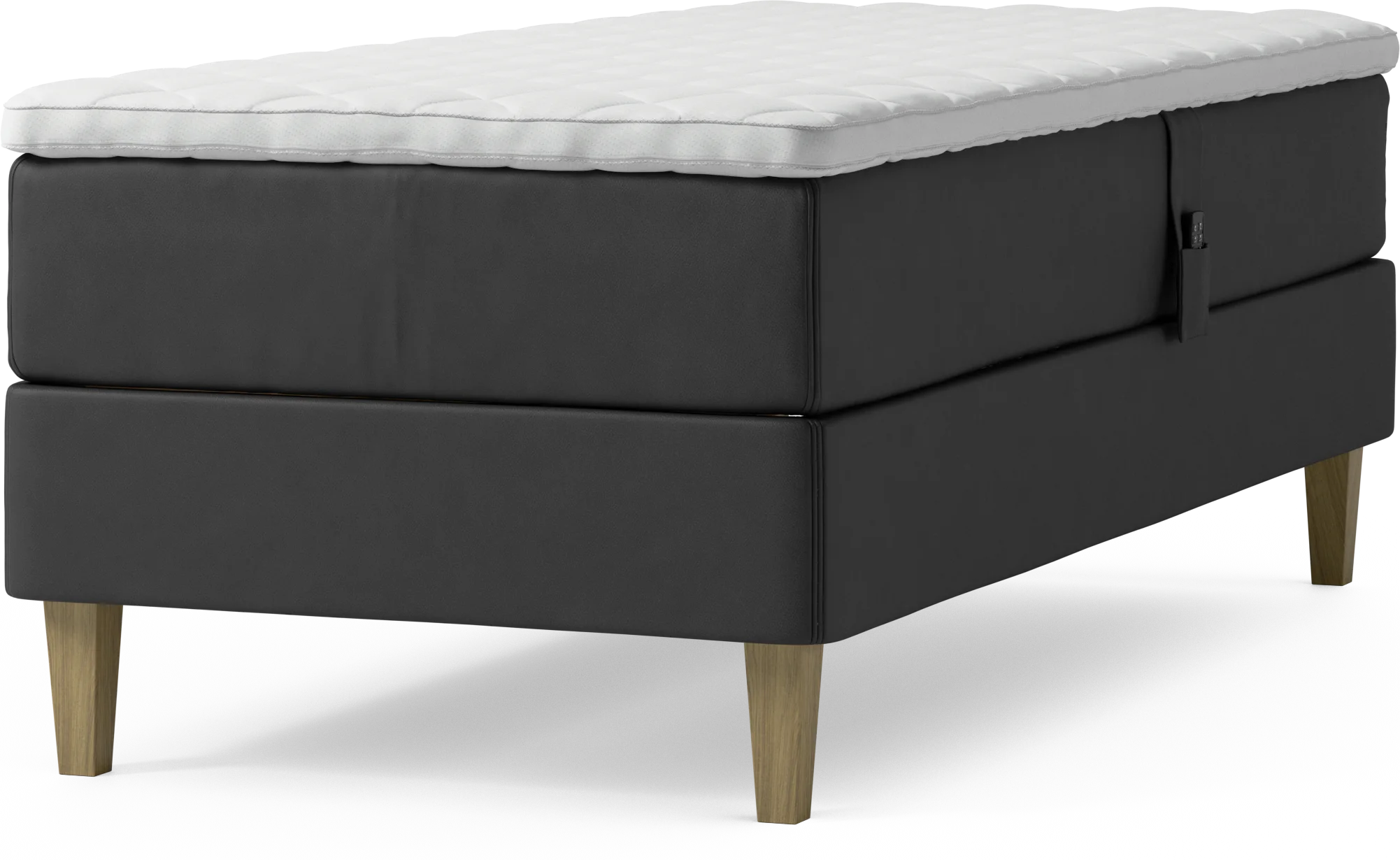 Delux Dream Ställbar säng, enkelsäng med bäddmadrass och sängben 1Qw9f