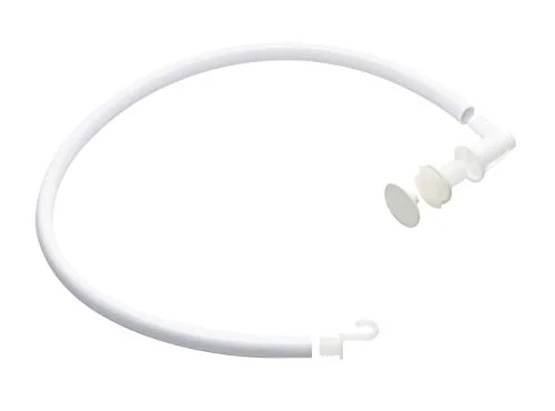 Rotho Babydesign Avloppsslang för badkar, tömning av badvattnet efter babybad, 87,5 x 3,5 cm, vit, 20069005101 4012336215016