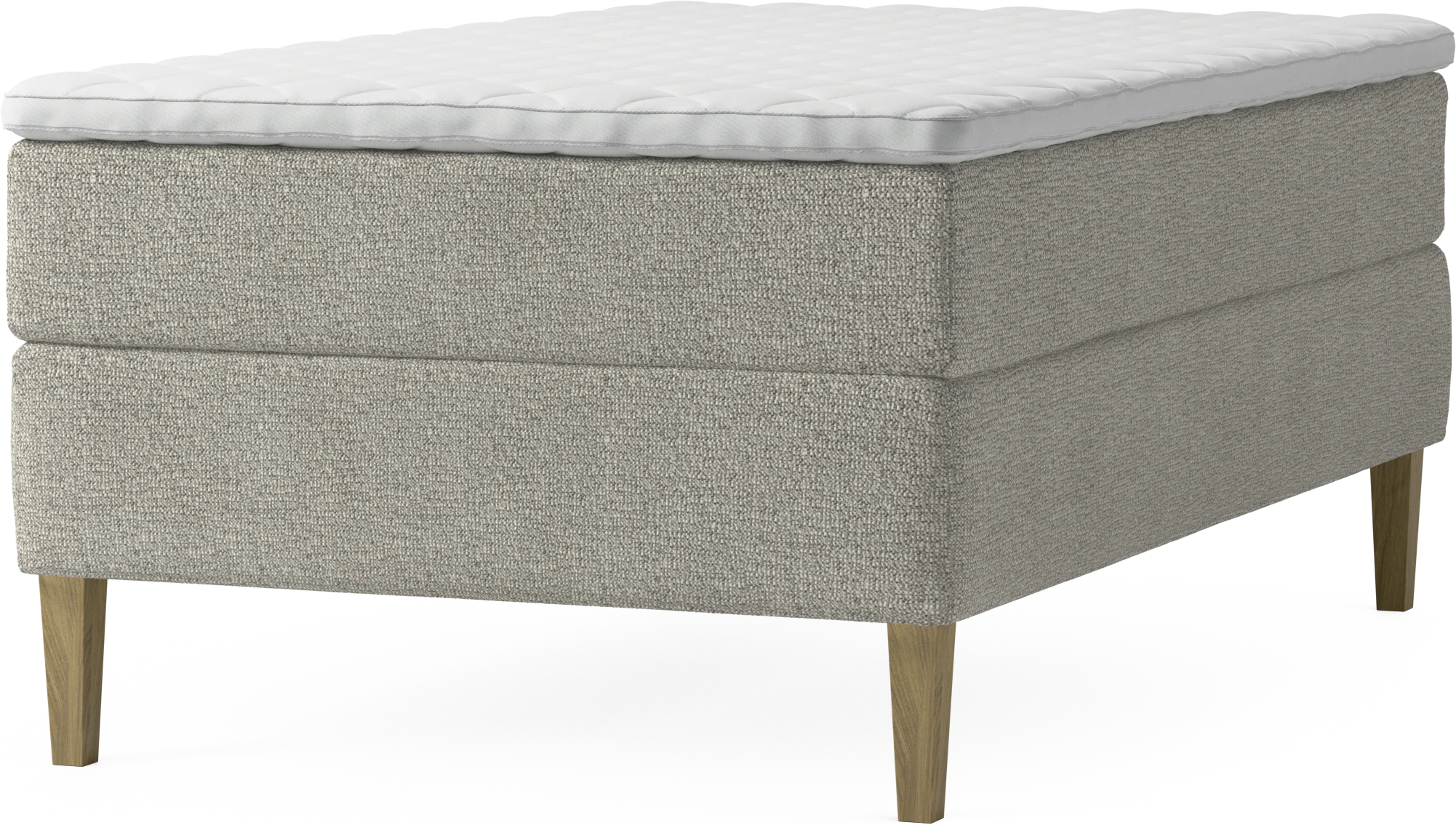 Delux Dream Kontinentalsäng, enkelsäng 120 cm med bäddmadrass och sängben CtD0T