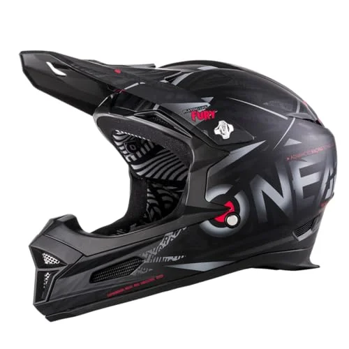 O'NEAL Mountainbike Hjälm MTB nedförsbacke Enligt säkerhetsstandarden EN1078, ventilationsöppningar för luftflöde och kylning, ABS yttre skal Fury SYNTHY Vuxna Svart Storlek L 4046068511795
