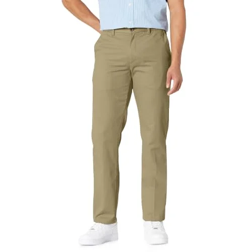 Amazon Essentials Herr Slim Fit Skrynkelbeständig platt framsida Chino byxa, kaki brun, 34 B x 29 L 191770236956