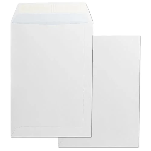 papper Kuvert, Bag Vit, Special Folio 260 x 360 mm, På med stängning silikonband för dokument, frakt eller förvaring · m office (1000 st, 260x360mm) 8447031007134
