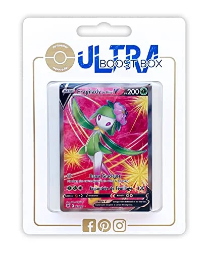 Fragilady de Hisui V (Hisuian Lilligant V) 162/189 Full Art Ultraboost X Epée et Bouclier 10 Astres Radieux Box med franska Pokémon kort 3701425291956