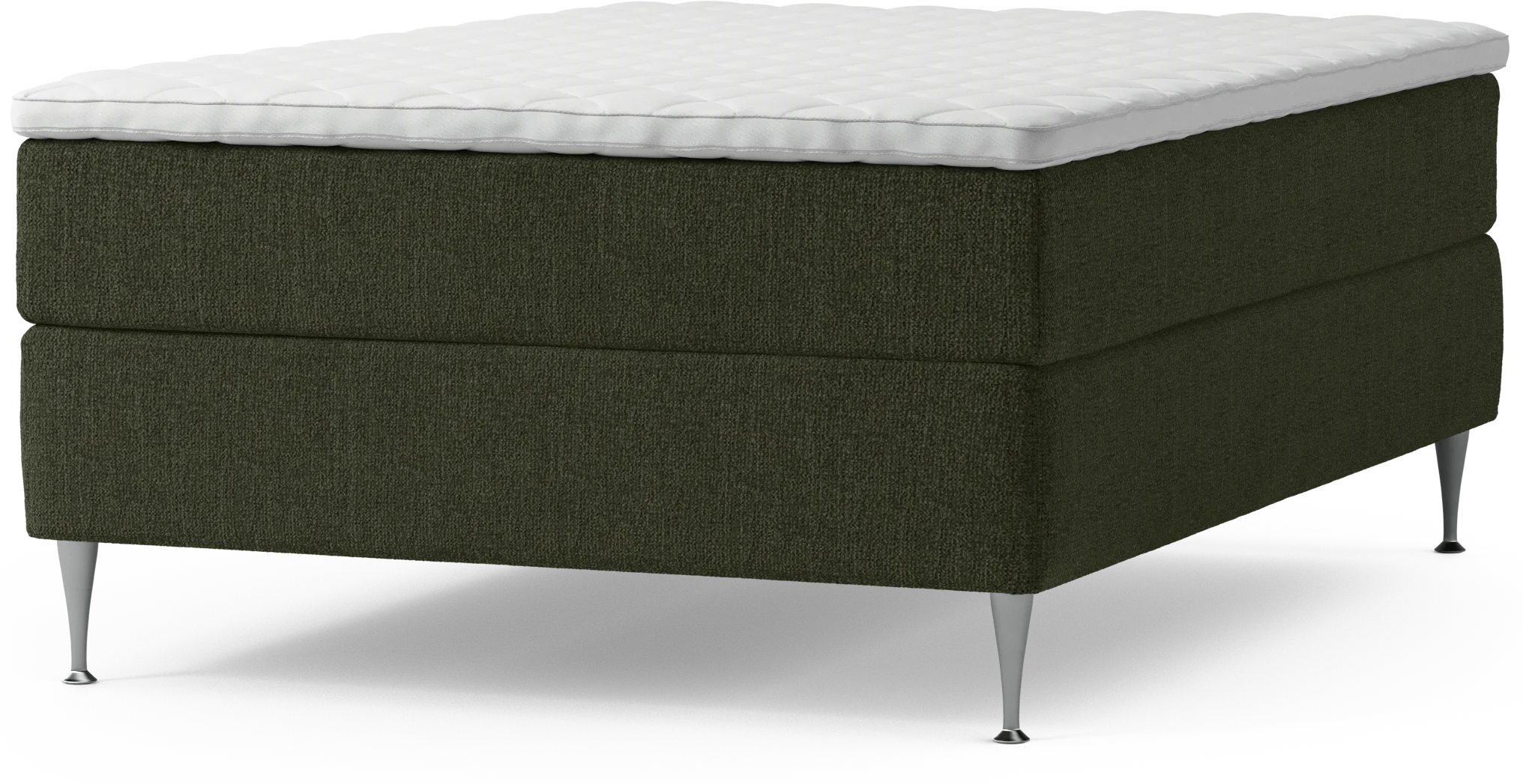 Delux Dream Kontinentalsäng, enkelsäng 140 cm med bäddmadrass och sängben tU25c