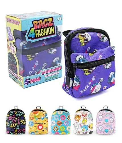 Joy Toy 37962 Bagz4Fashion Mini 5 olika brevpapper inuti ryggsäcken, 9 x cm, flerfärgad 8052780425629