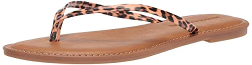 Amazon Essentials dam Sal stringsandaler sandal, Ljusbrun leopard, 40 EU 840174918868