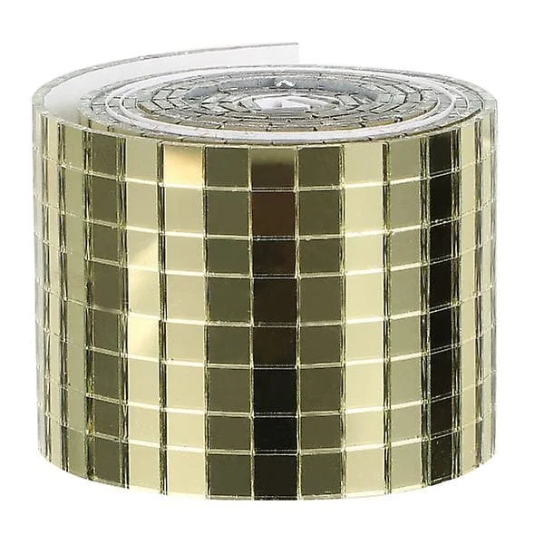 1 rulle självhäftande glas mini kvadratisk spegel mosaik klistermärke mosaik vägg klistermärken (100X4cm, guld) AMHY-17120 1 rulle självhäftande glas mini kvadratisk spegel mosaik klistermärke mosaik vägg klistermärken (100X4cm, guld) AMHY-17120