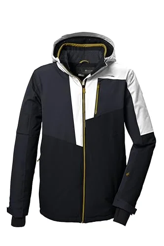 killtec Skidjacka för män med dragkedja och snöfall, KSW 76 MN SKI JCKT, cloud grey, XL, 41964 000 4066224571432