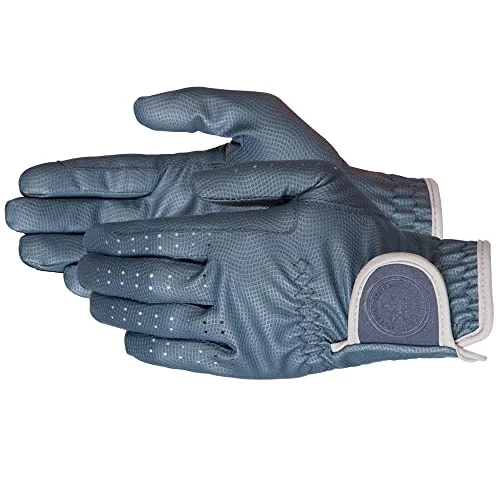 PFIFF 102601 Ridhandske "Twin Color", blå grå M 4032668303724