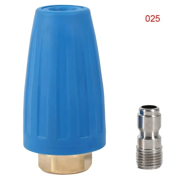 1/4 tum Quick Connect Högtryckstvätt Rengöring Spray Vridbar Turbo Munstycksspets för Högtryckstvätt Roterande Verktygsutlopp TAOHUAYOU003343
