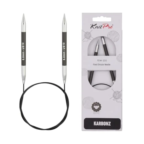 KnitPro Karbonz (80 cm, 6,00 mm) rundstickor 1 enhet 8904086249860
