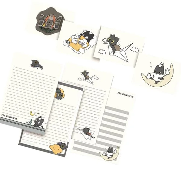 1 Set Cats Paper Set Writing Paper and Envelope Set Stationery X013-014881-cj 1 Set Cats Paper Set Writing Paper and Envelope Set Stationery X013-014881-cj