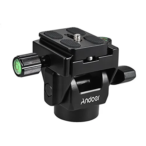 Andoer Monopod lutningshuvud, stativhuvud med snabbkopplingsplatta 721047931927