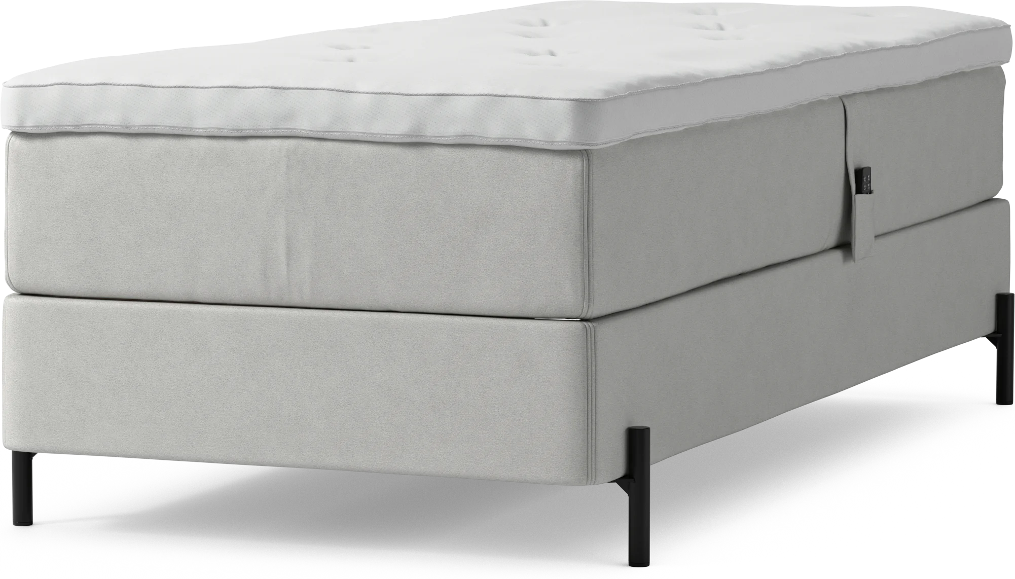 Delux Dream Ställbar säng, enkelsäng med bäddmadrass och sängben bu7C3