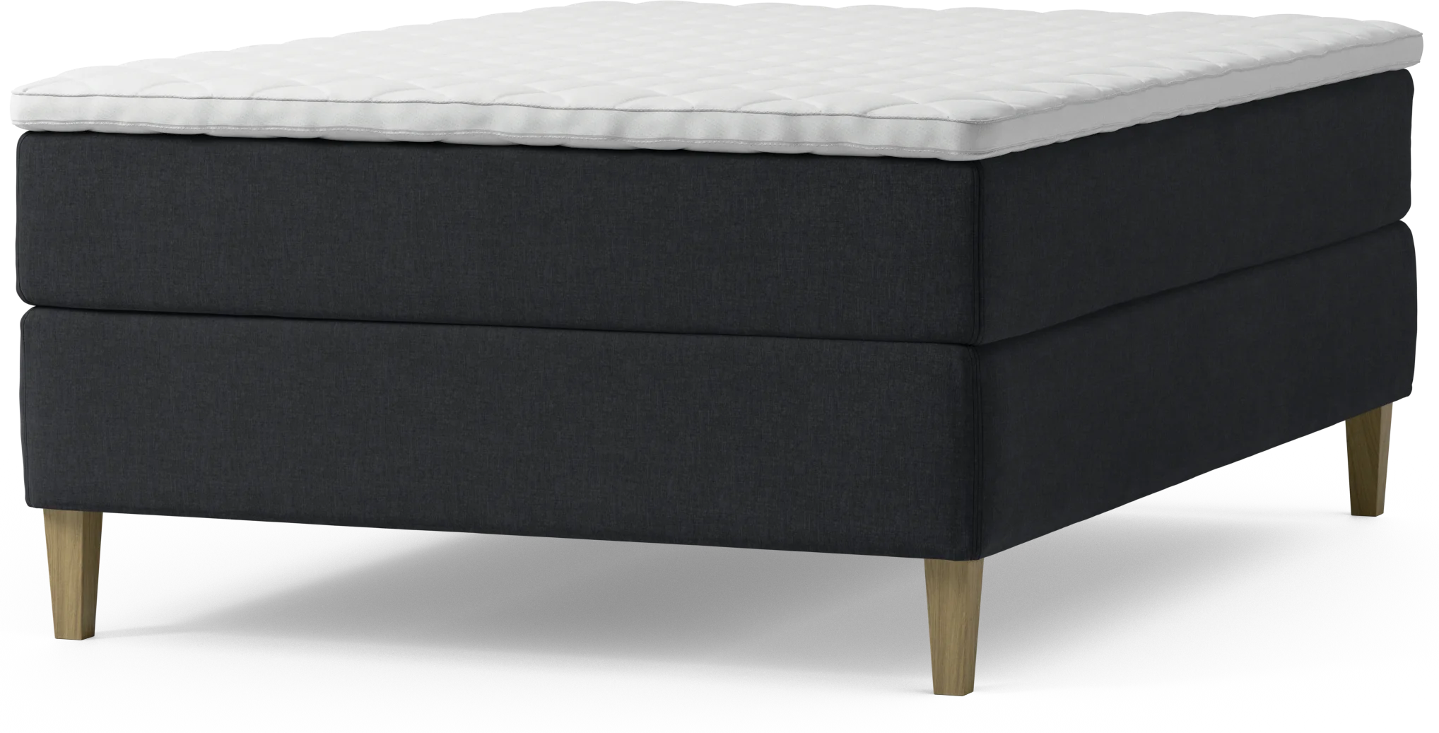 Delux Dream Kontinentalsäng, enkelsäng 140 cm med bäddmadrass och sängben bAJWr