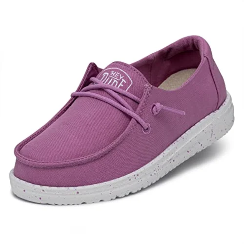 Hey Dude Wendy Youth Slub Canvas mockasin, violett, 31 EU, EU 197002047802