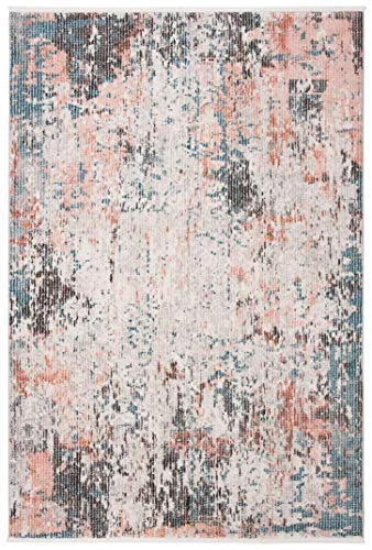 Safavieh samtida inomhusvävd accentmatta, shivan kollektion, SHV775, i elfenben/grå, 61 x 91 cm för vardagsrum, sovrum eller valfritt inomhusutrymme 195058025478