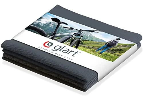 Glart 42AAF mikrofiberdukar antracit för cykelvård, 40 x cm, cykel mjuka, absorberande repfria, luddfri polerdukar 4260187187437
