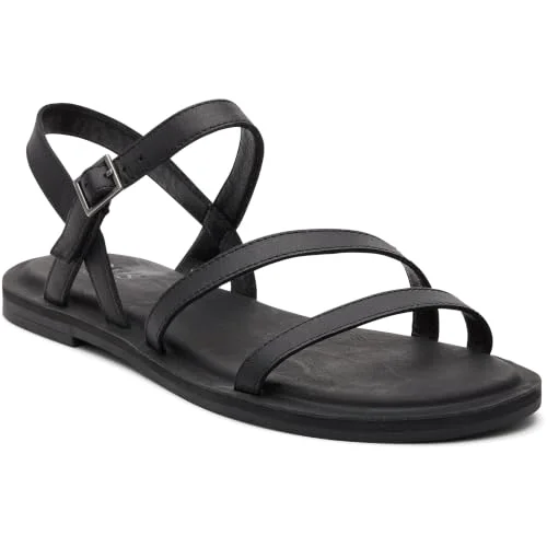 TOMS KIRA Sandaler, Storlek: 38.5, Black Skinn 195703481840