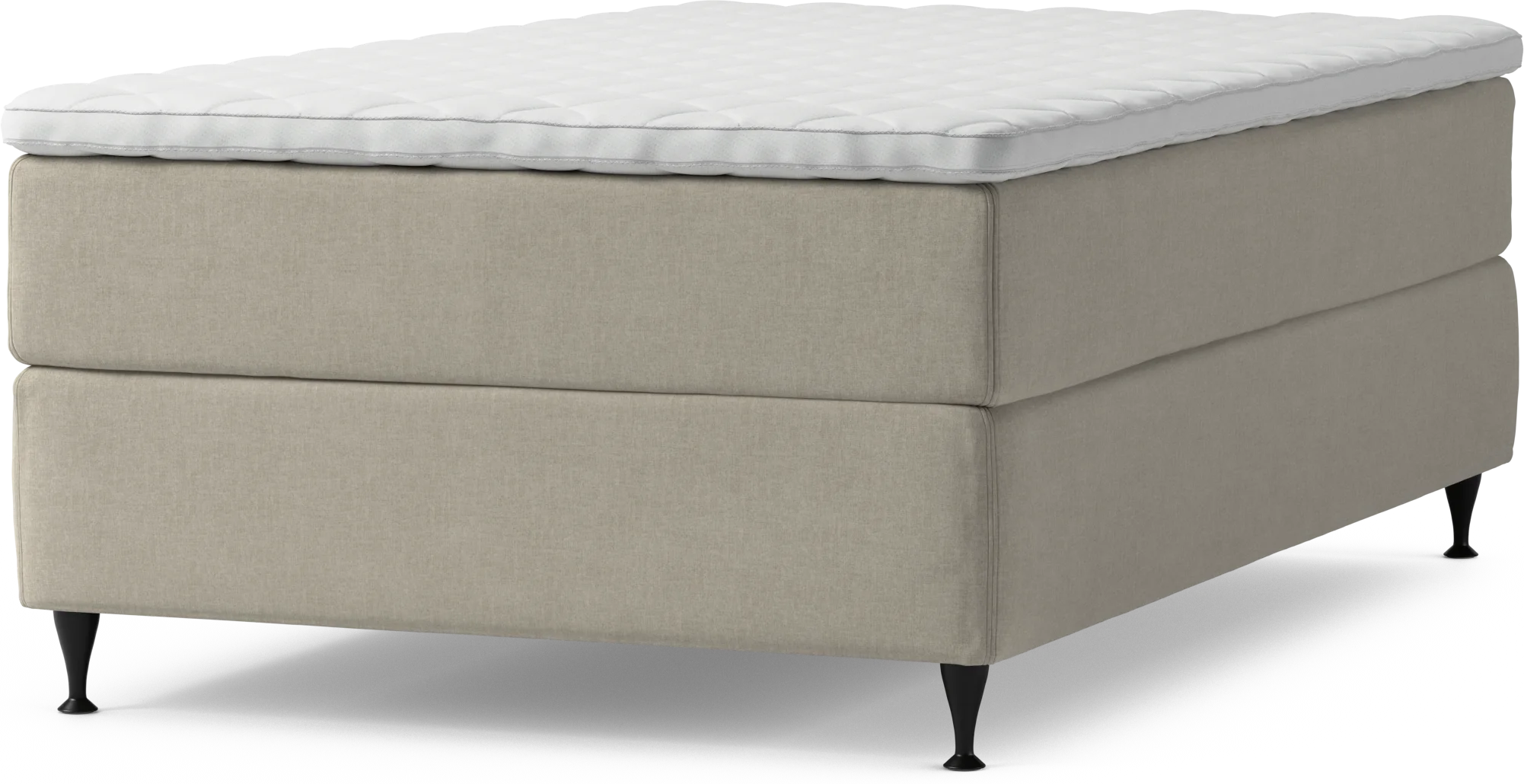 Delux Dream Kontinentalsäng, enkelsäng 120 cm med bäddmadrass och sängben ilcuS