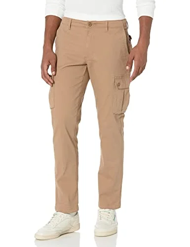 Amazon Essentials Men's Stretchiga cargobyxor med smal passform (finns i Big & Tall), Mörk kaki brun, 34W / 29L 191770909188