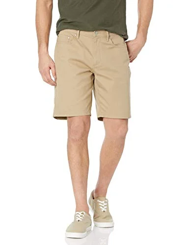 Amazon Essentials Herr rak passform 9" innersöm stretch 5 fickors kort, kaki brun, 40 195111304434