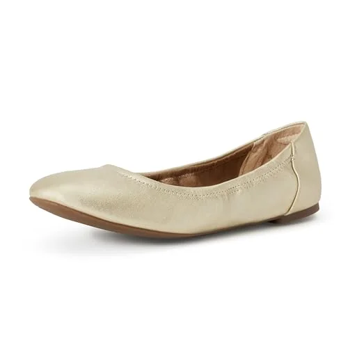 Amazon Essentials kvinnors Belice Slip On Ballet platt, guld, 47 EU Bred 840809136445