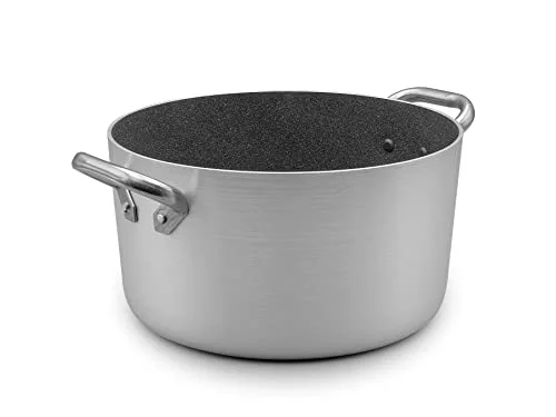 Agnelli ALSA104GPI24 Line Shark Skin Induktion, hög kastrull, non-stick, med 2 handtag i rostfritt stål, 24 cm 8007441724771