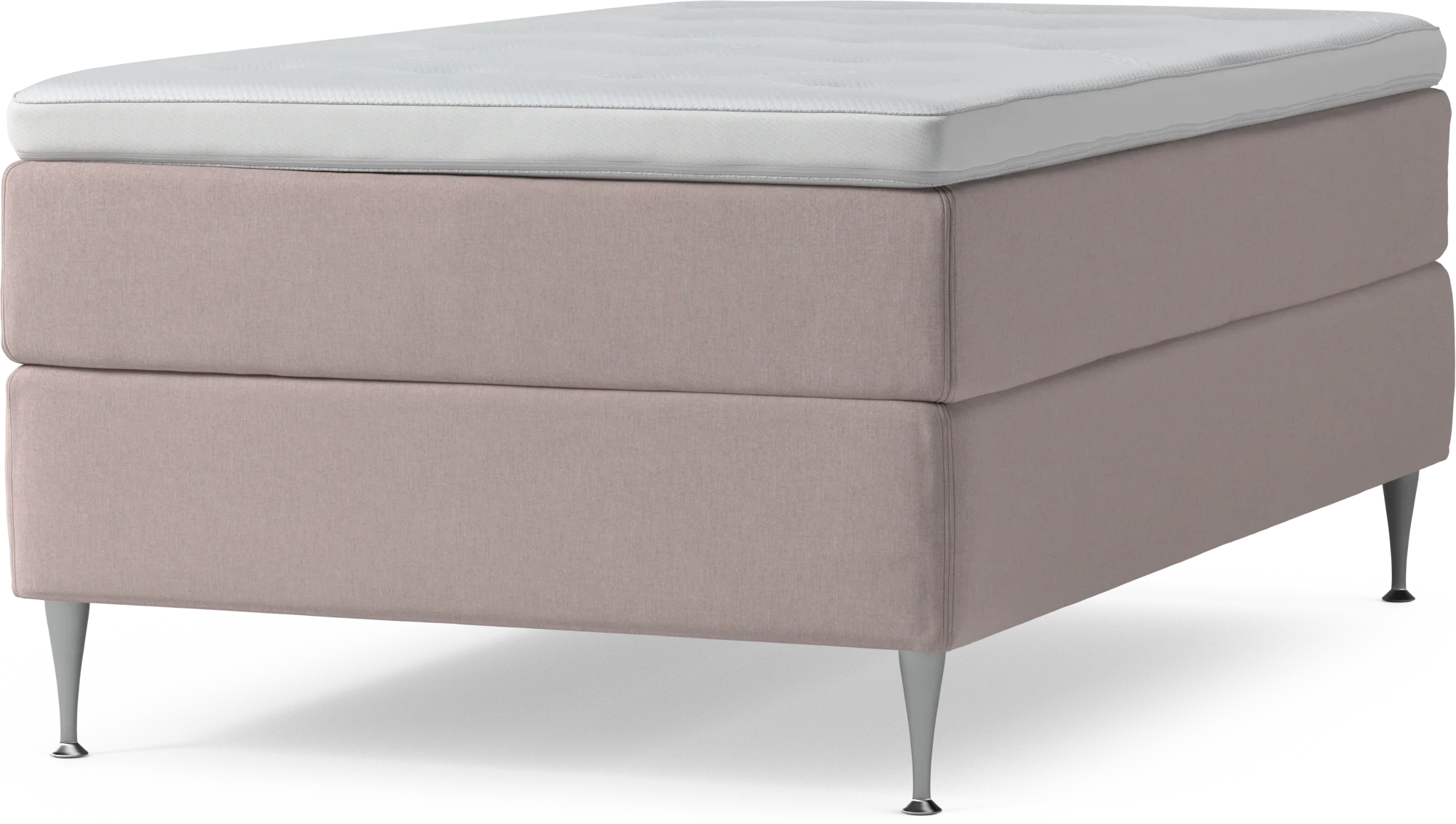 Delux Dream Kontinentalsäng, enkelsäng 120 cm med bäddmadrass och sängben 6pw40