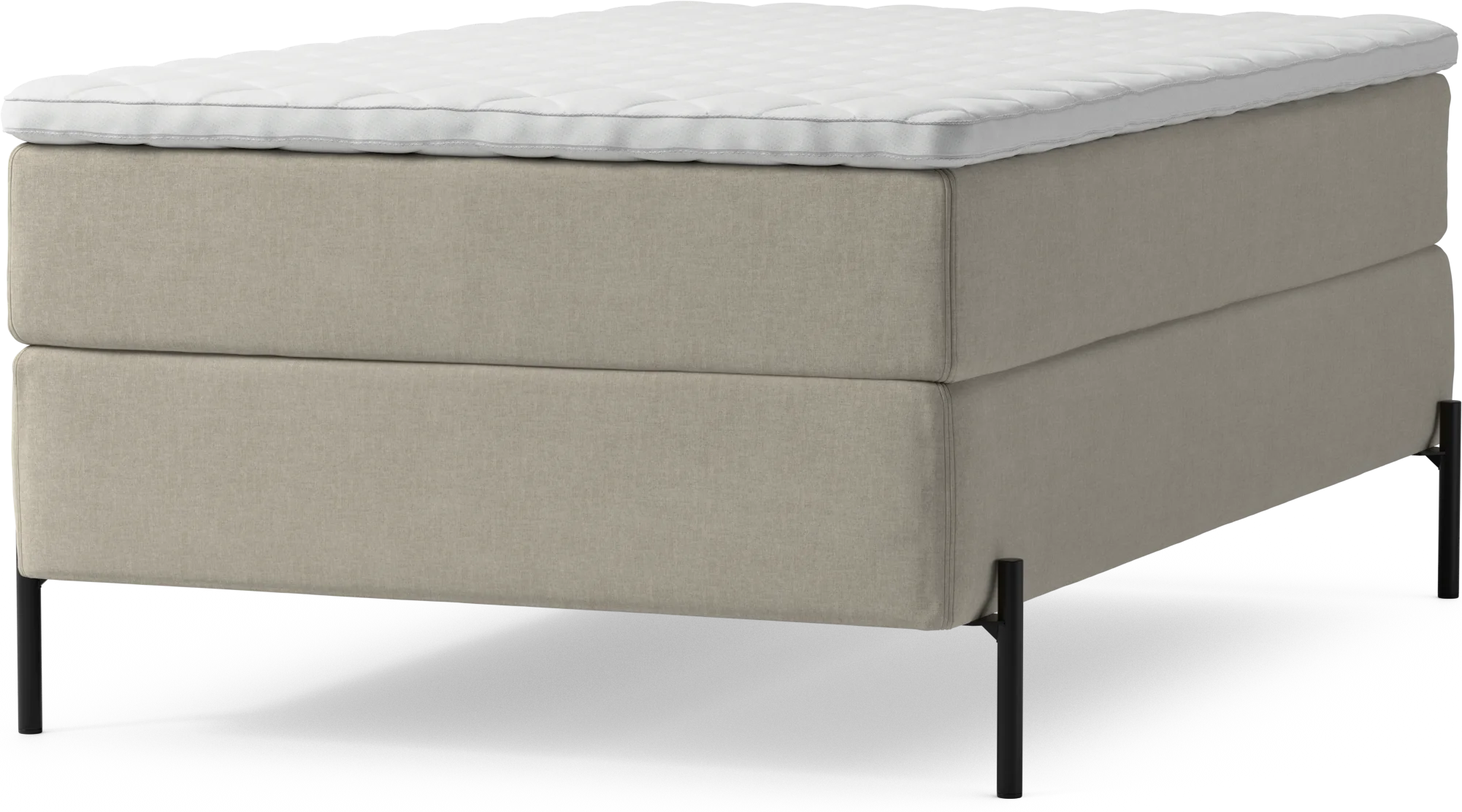 Delux Dream Kontinentalsäng, enkelsäng 120 cm med bäddmadrass och sängben kiFaO Delux Dream Kontinentalsäng, enkelsäng 120 cm med bäddmadrass och sängben kiFaO
