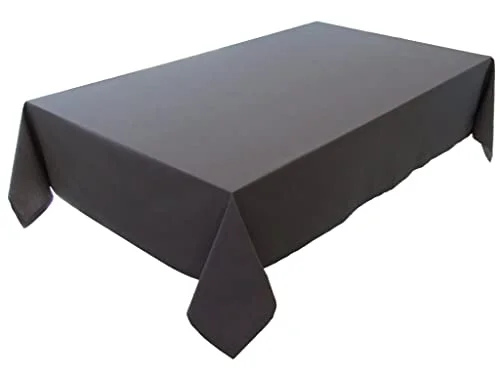 Högkvalitativ bordsduk bordslinne av 100% bomullssamling, koncept, färg och storlek valbar (bordsduk 80 x cm, basalt grå) 4260585473057