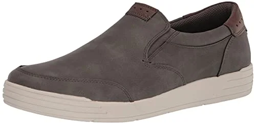 Nunn Bush Mäns Kore City promenad mockasin tå sneaker stil dra på loafer sko, Grå 39.5 EU 717502780704