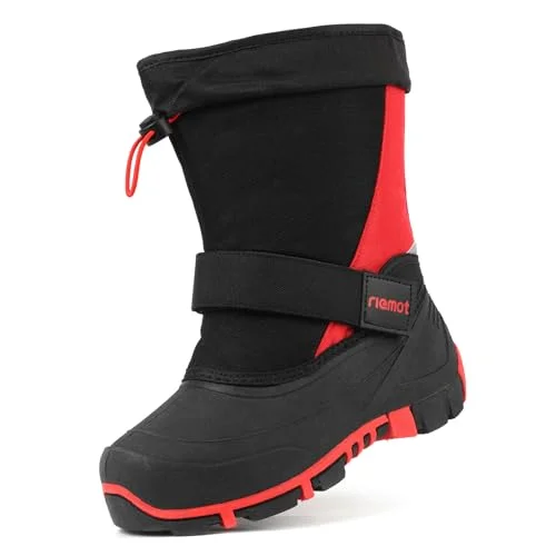 riemot Unisex barn varma vinterstövlar snöstövlar, röd, 36 EU 6975058035226