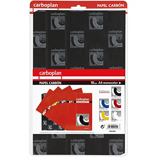Grafoplas YGR-72090010 kolpapper 10 ark 21 x 33 cm, svart/vit 8413623209002