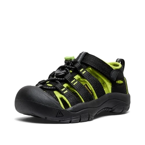 KEEN Newport H2 unisex barn Sandal, Svart limegrön, 29 EU 887194186907