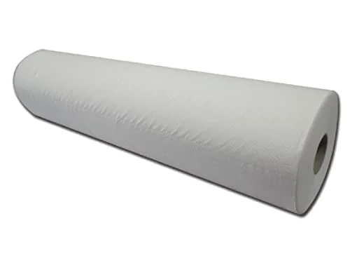 GIMA Hygieniska sängkläder för barnsäng, 2 lager av präglad Cellucotton, medicinska och estetiska studier, Vit, Mätning 47.5 m x 59 cm, 125 38 6 enkelblöta rullar 8023279274110