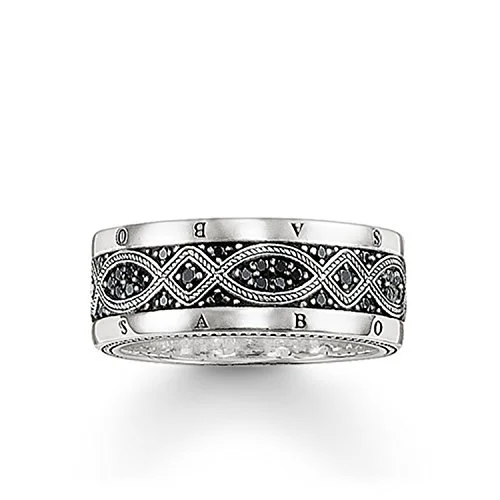 Thomas Sabo Herren Dezenter Freundschaftsring 925 Sterlingsilber mit ' Ringgröße 56 TR2006 051 11 4051245114805