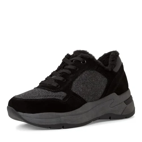 Marco Tozzi Dam Laced 2 23795 43 sneakers, Svart comb, 41 EU, kam, EU 4064232183432