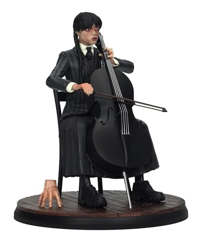SD TOYS Wednesday figur med cello 20 cm 8435450259715