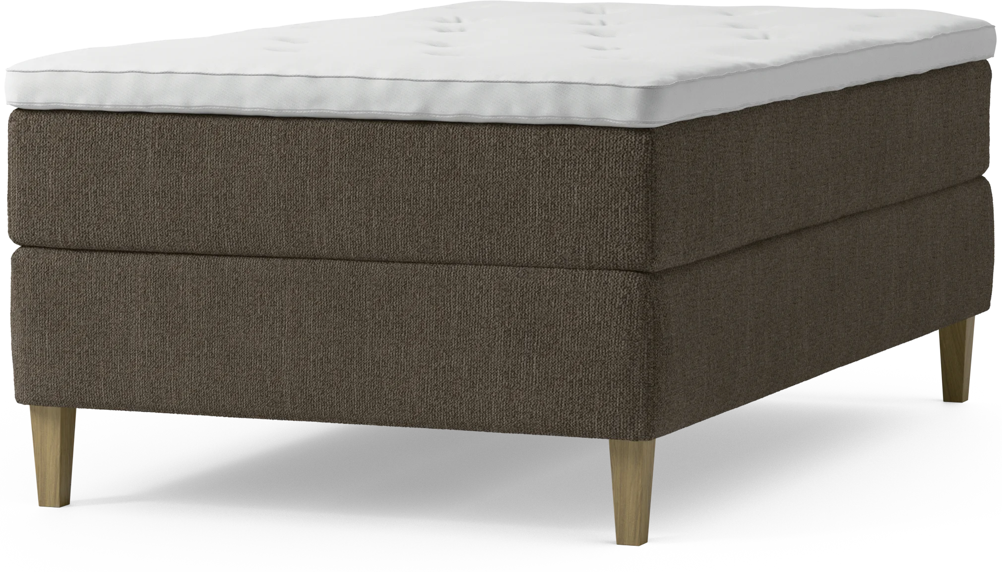 Delux Dream Kontinentalsäng, enkelsäng 120 cm med bäddmadrass och sängben yhirG