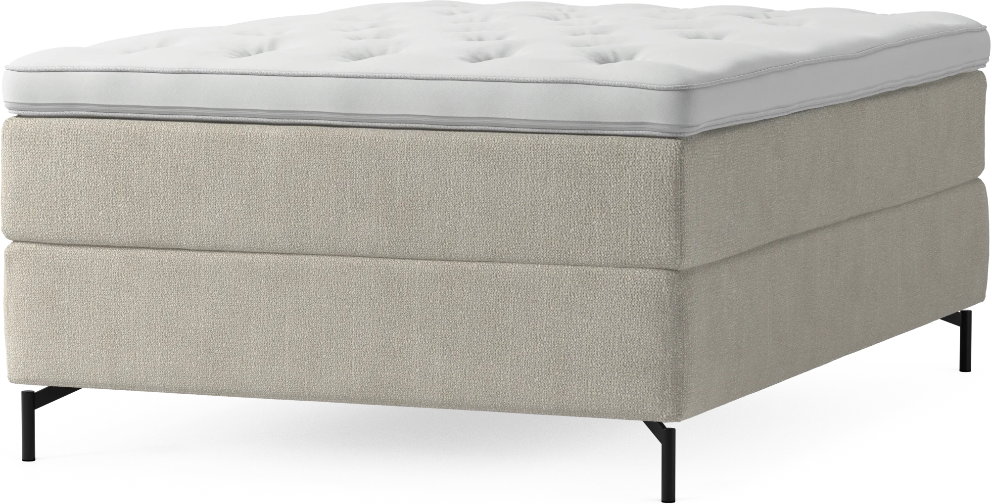 Delux Dream Kontinentalsäng, enkelsäng 140 cm med bäddmadrass och sängben Z05Iu