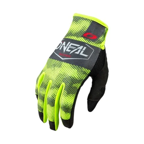 O'NEAL Handskcykel motocross MX MTB DH FR Downhill Freeride Hållbara, flexibla material, nanofront handavsnitt Mayhem Glove Vuxna Grå neongul Storlek XXL 4046068563787