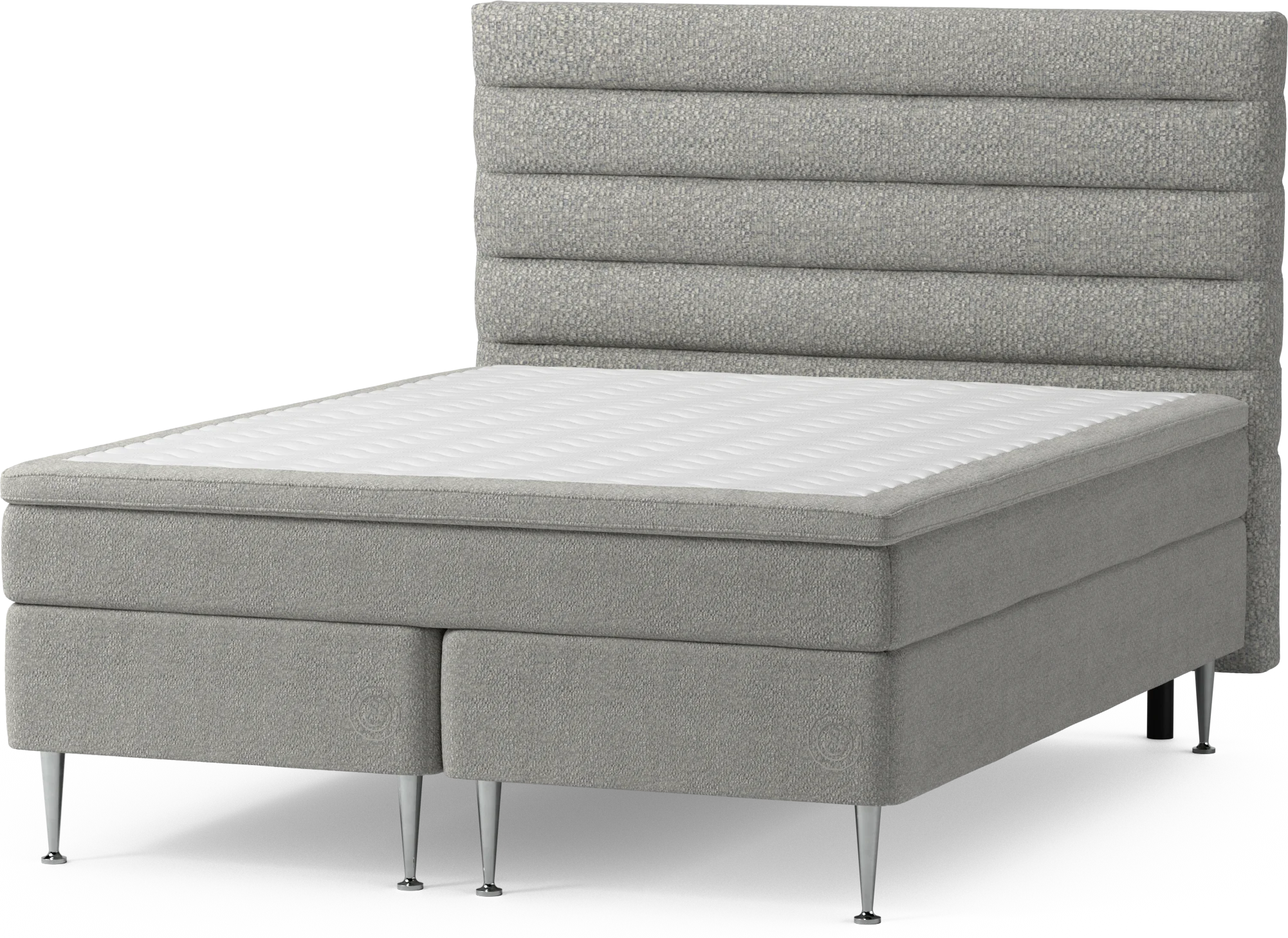Asperö Comfort Kontinentalsäng, dubbelsäng med bäddmadrass Comfort och sängben iDNeO