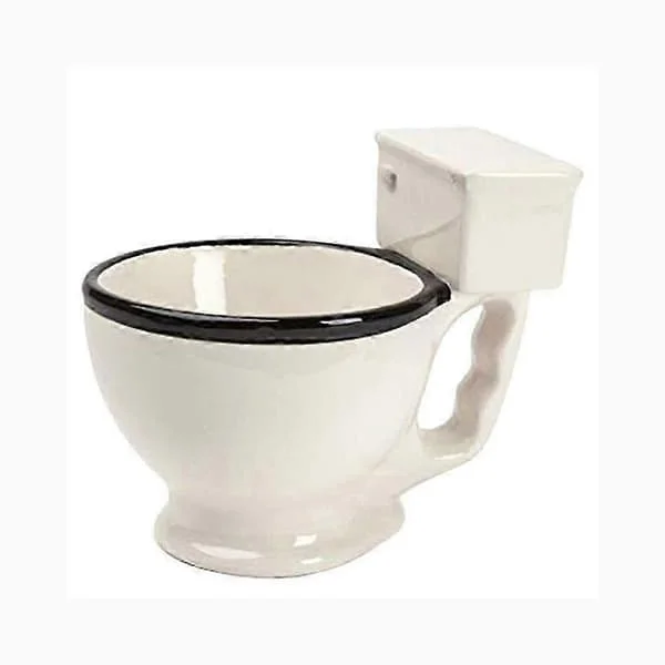 1 st 300ml kreativ keramisk toalettkopp med handtag kaffekopp vattenkopp rolig present – bra Z-FD-FB-3078