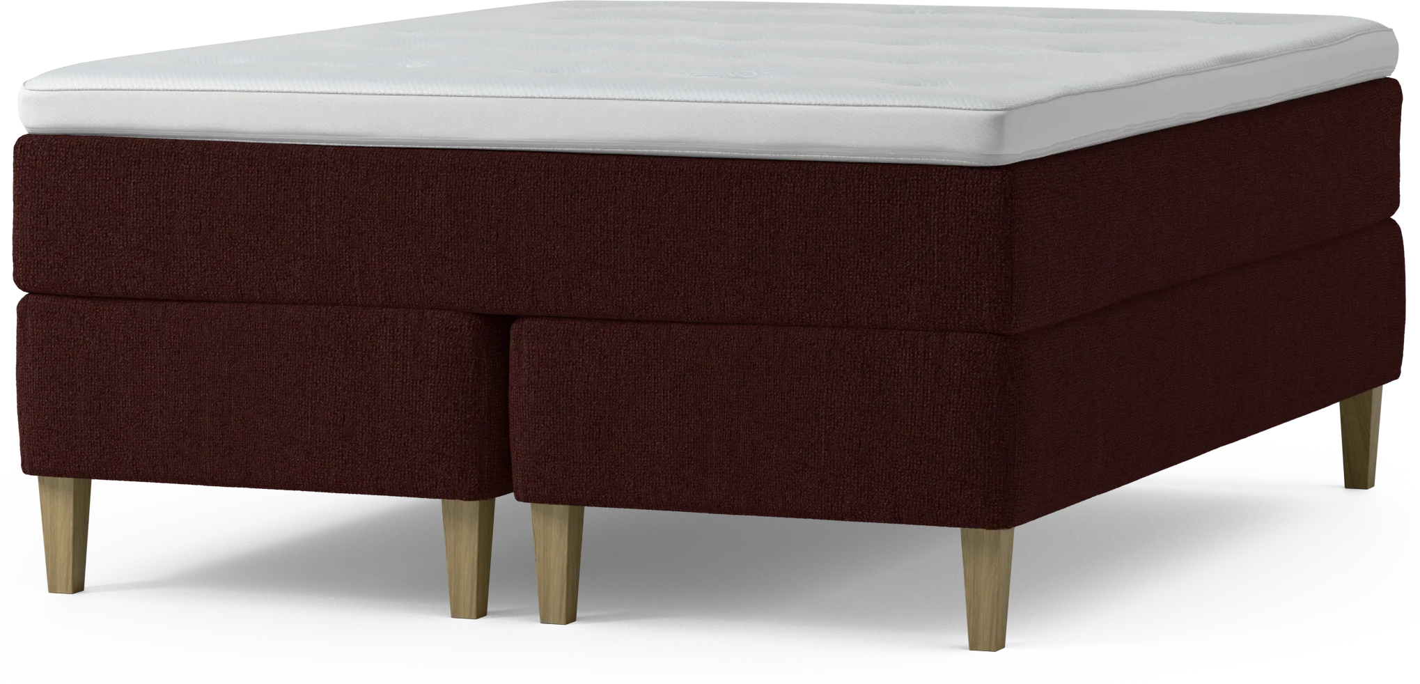 Delux Dream Kontinentalsäng, dubbelsäng med bäddmadrass och sängben kK3o2